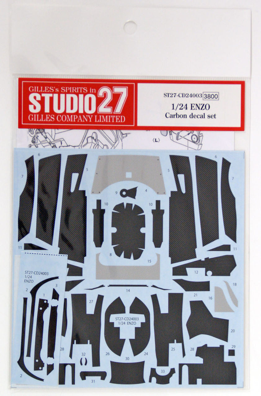 Studio27 CD24003 1/24 Carbon Decal for Enzo - BanzaiHobby