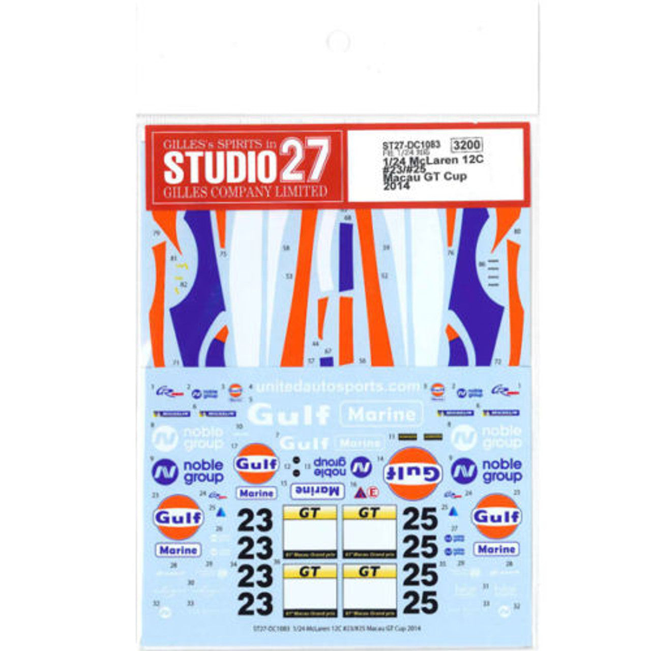 Studio27 DC1083 1/24 McLaren 12C #23/#25