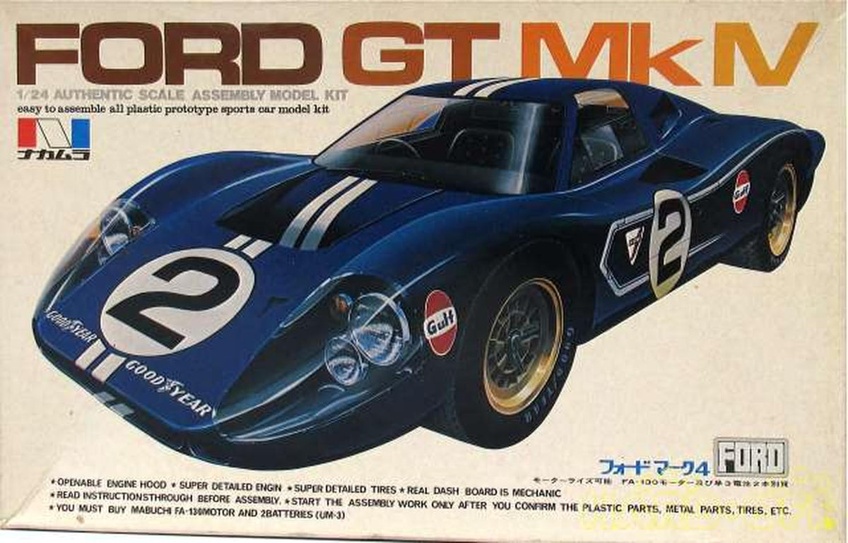Nakamura 1/24 Ford Mark 4 Motorized Kit [4408] - Banzai Thrifting | BanzaiHobby