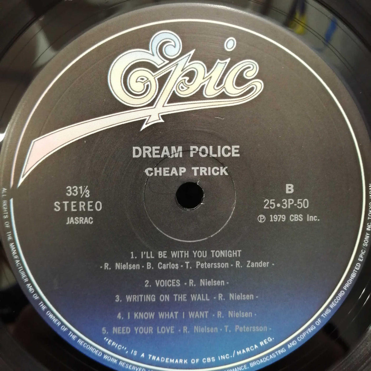 EPIC SONY Cheap Trick 'Dream Police' 25・3P-50