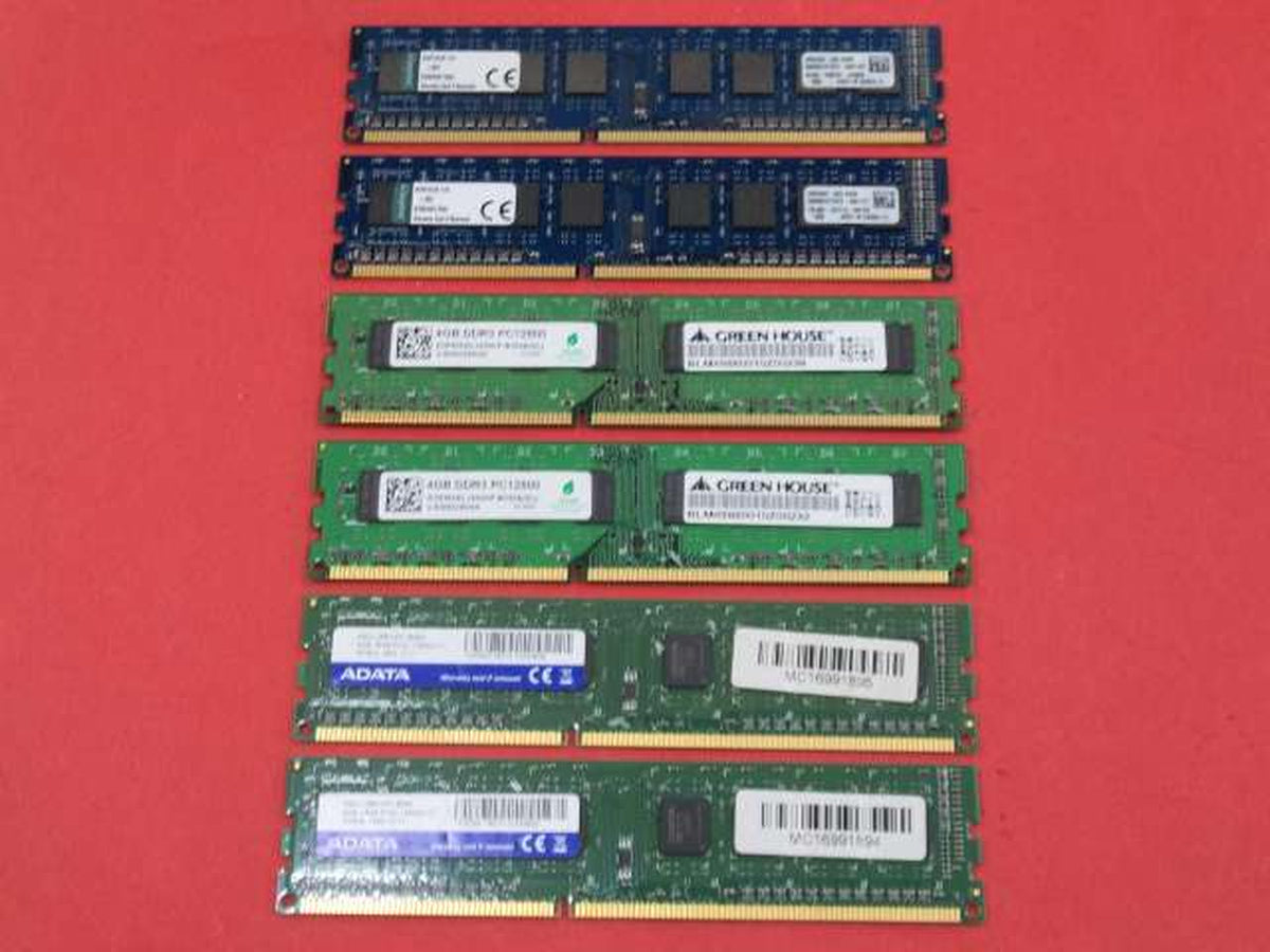KINGSTON/GREEN HOUSE/ADATA [For Desktop PCs] PC3 (DDR3) Memory 6-Piece Set [For Desktop PCs] PC3 (DDR3) Memory 6-Piece Set