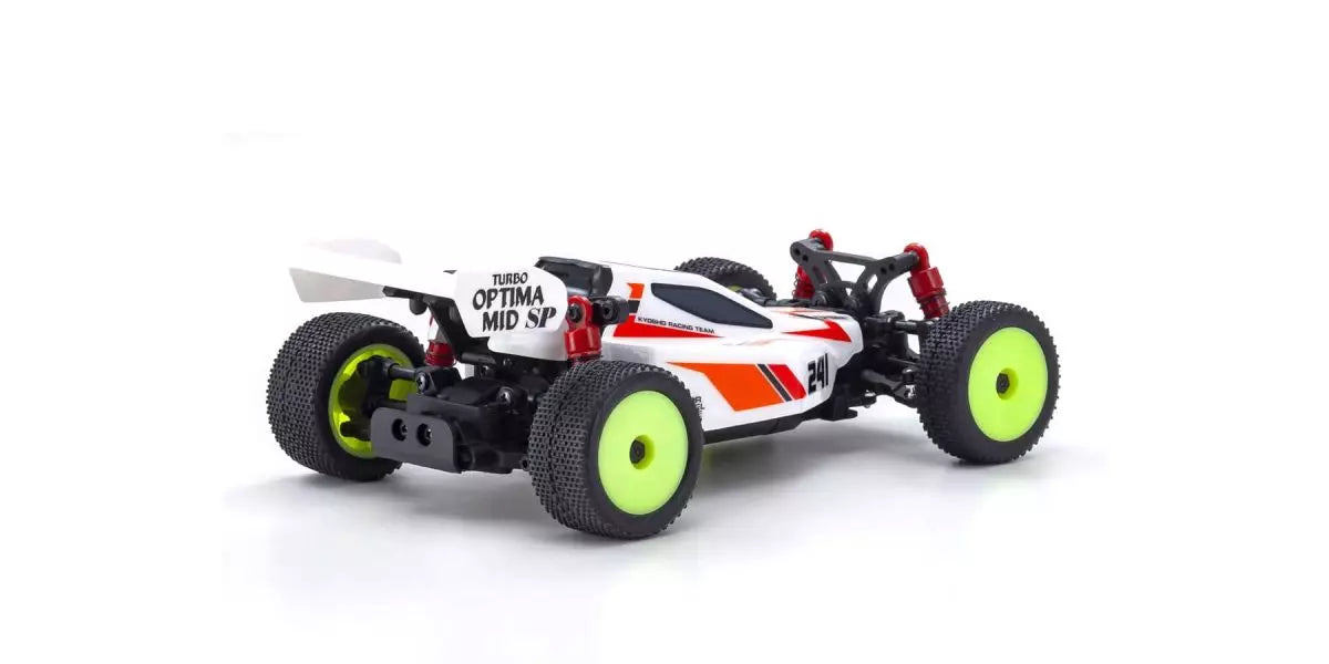 Kyosho 32096W MB010 MINI-Z Buggy Readyset TURBO OPTIMA Mid Special White