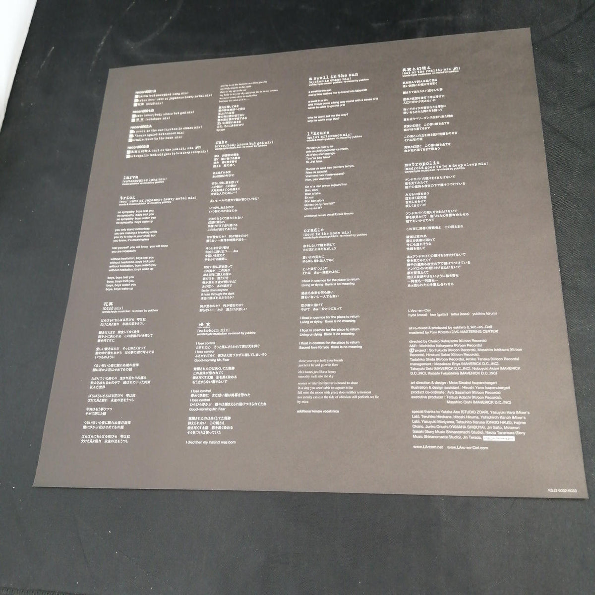 KIOON RECORDS [Record] L'ARC～EN～CIEL “ECTOMORPHED WOR