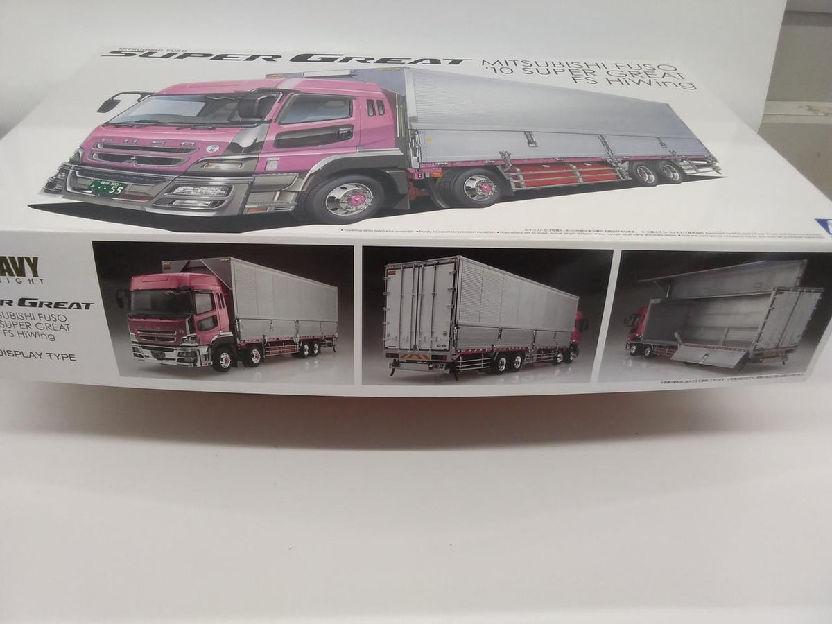 Aoshima 1/32 Scale Kit Mitsubishi Fuso '10 Super Great FS High Wing - Banzai Thrifting | BanzaiHobby