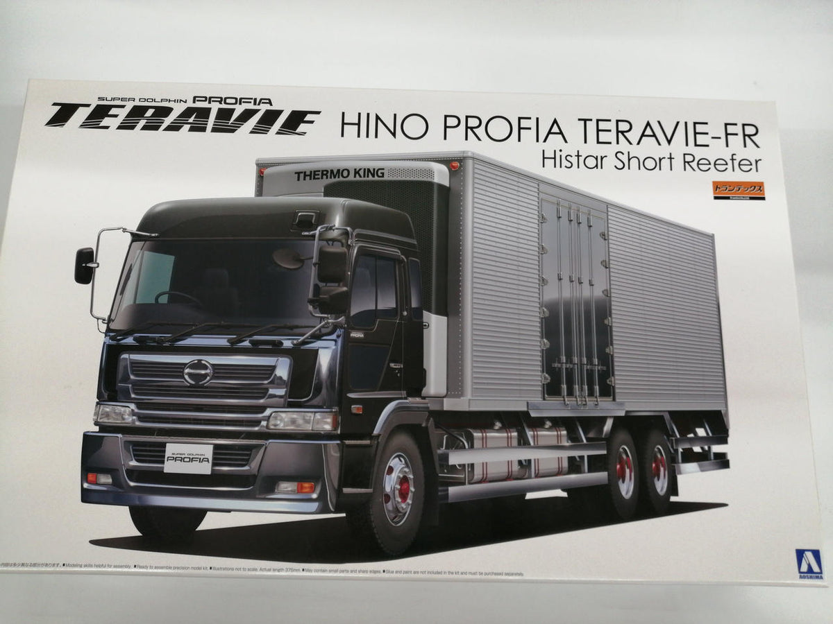 Aoshima 1/32 Scale Kit Hino Profia Teravi FR Highstar Short Refrigerated Van & Thermo Key - Banzai Thrifting | BanzaiHobby