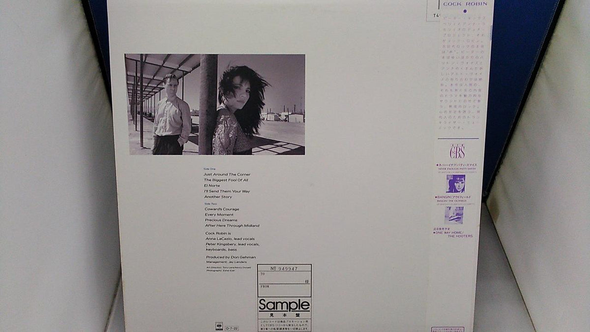 CBS SONY [Sample Disc] COCK ROBIN / AFTER HERE T 28AP3355