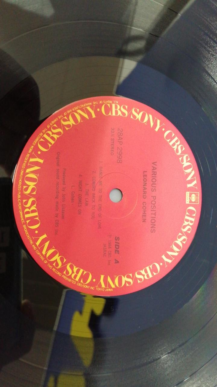 CBS Sony Dance of Sorrow / Leonard Cohen Dance of Sorrow / Leonard Cohen / 28AP2998