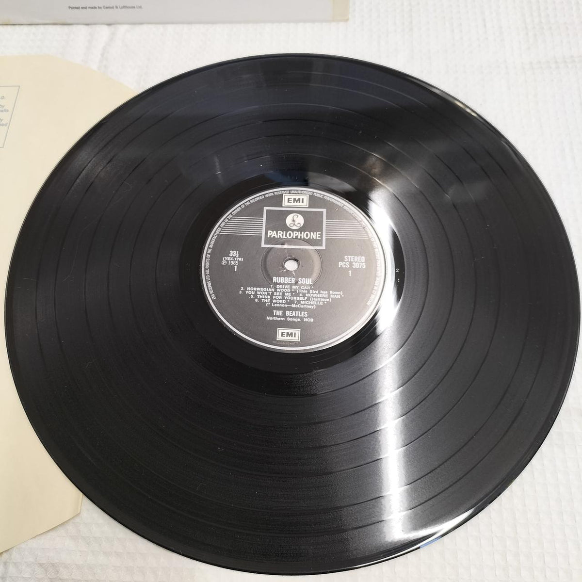 THE BEATLES Record RUBBER SOUL (PCS3075)