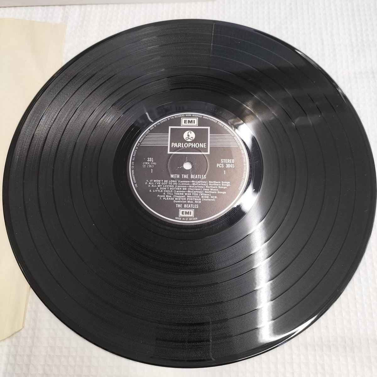 THE BEATLES Record: WITH THE BEATLES (PCS3045)