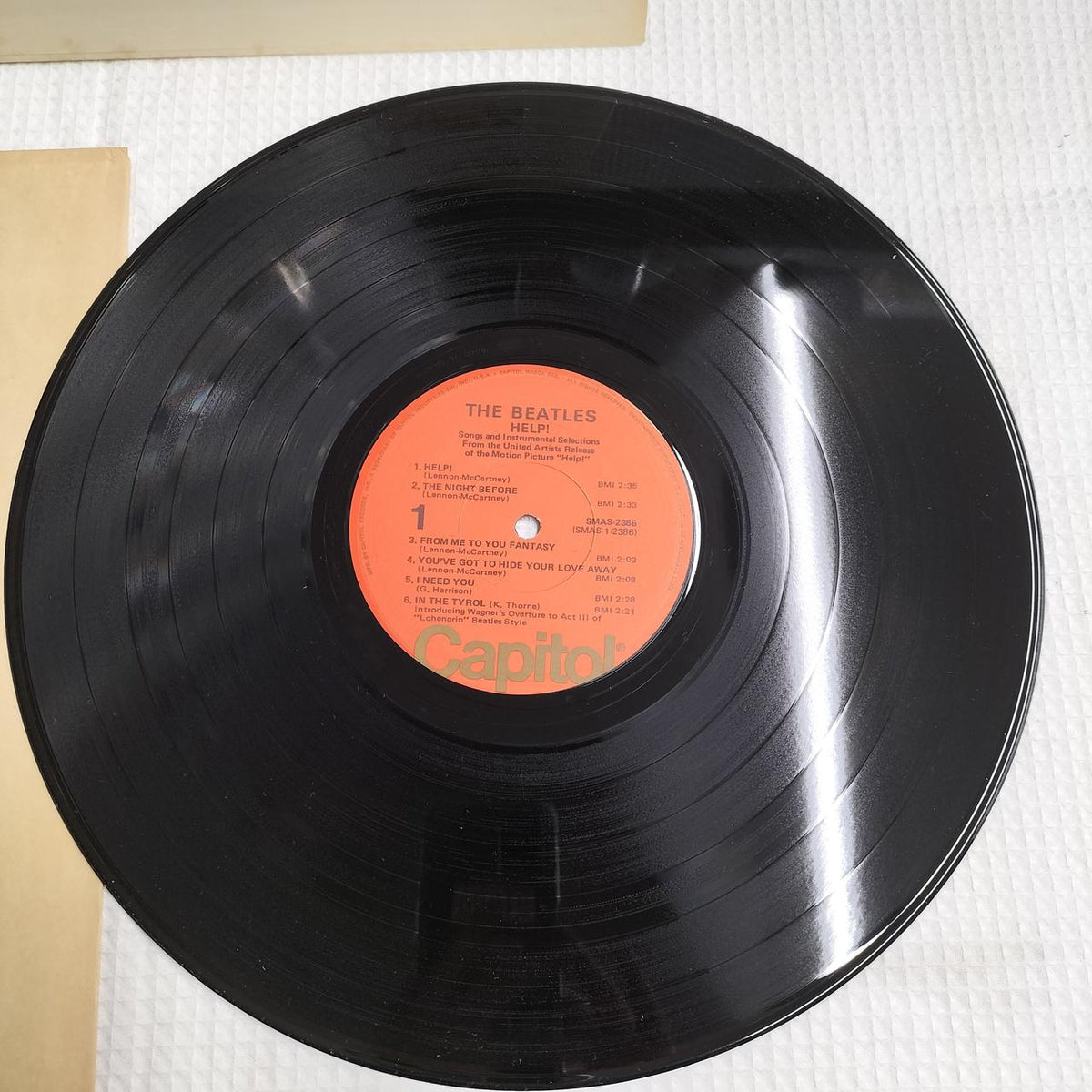 THE BEATLES Record HELP! (SMAS2386)