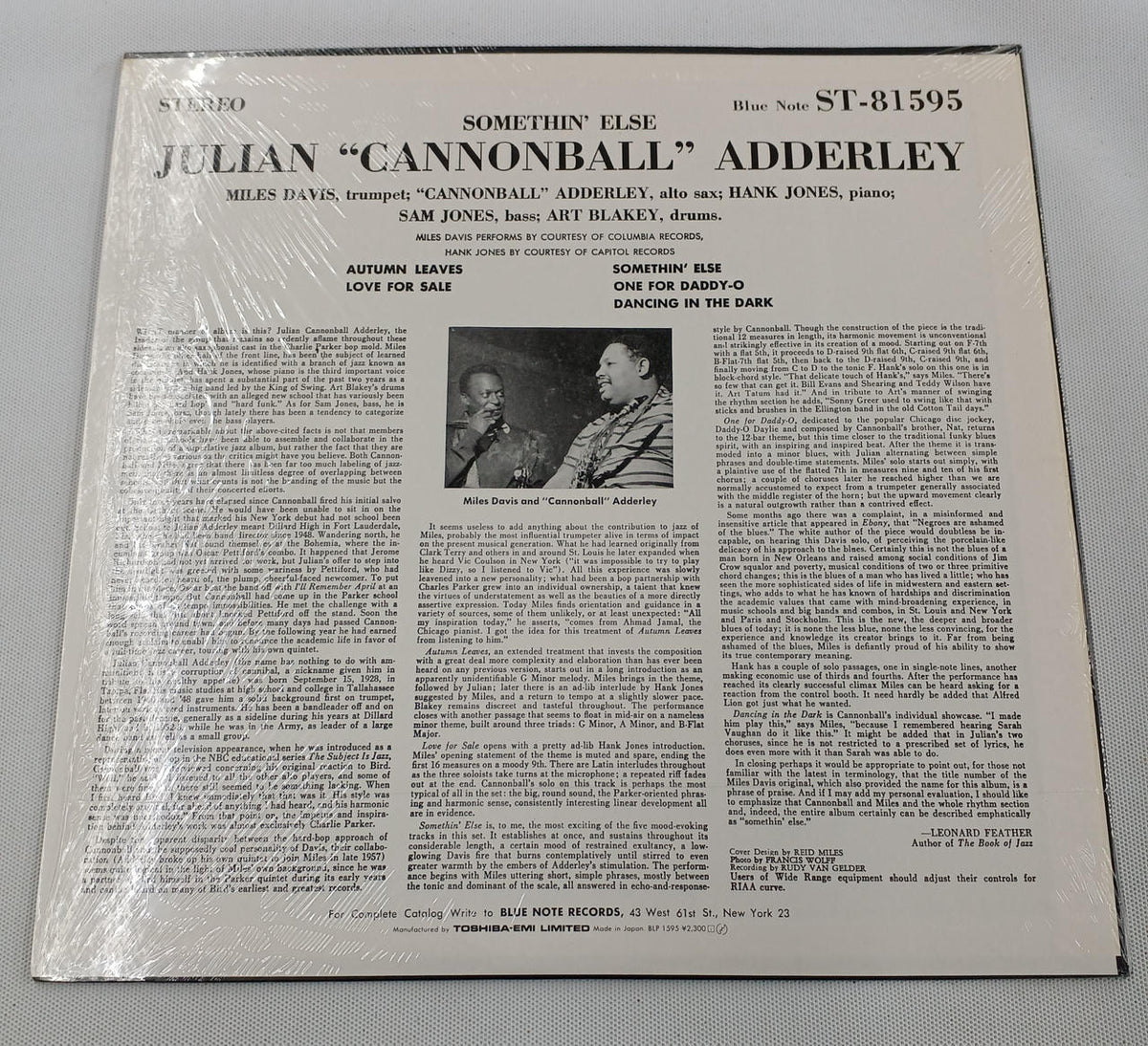 BLUE NOTE SOMETHIN' ELSE BLP1595