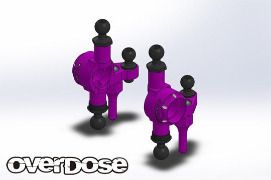 [PO AUG 2024] Overdose OD3890 ES Aluminum Type-2 (For GALM series / Purple) - BanzaiHobby