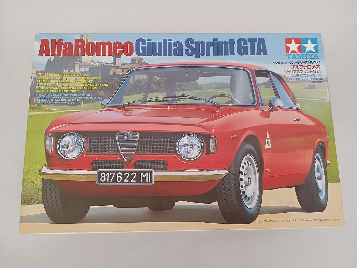 TAMIYA 1/24 scale plastic model Alfa Romeo Giulia Sprint GTA - Banzai Thrifting | BanzaiHobby