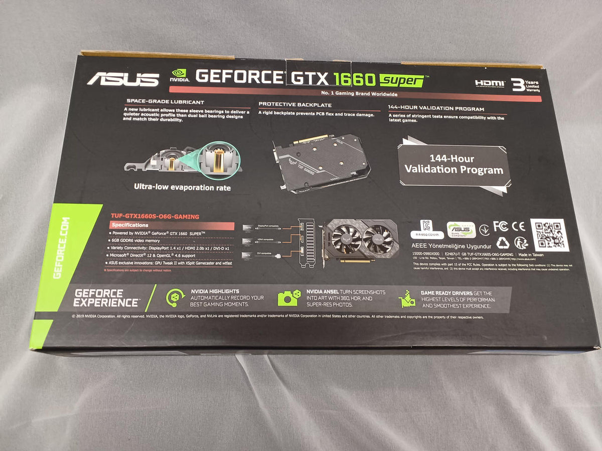 ASUS Graphics Board: TUF-GTX1660S-06G-GAMING