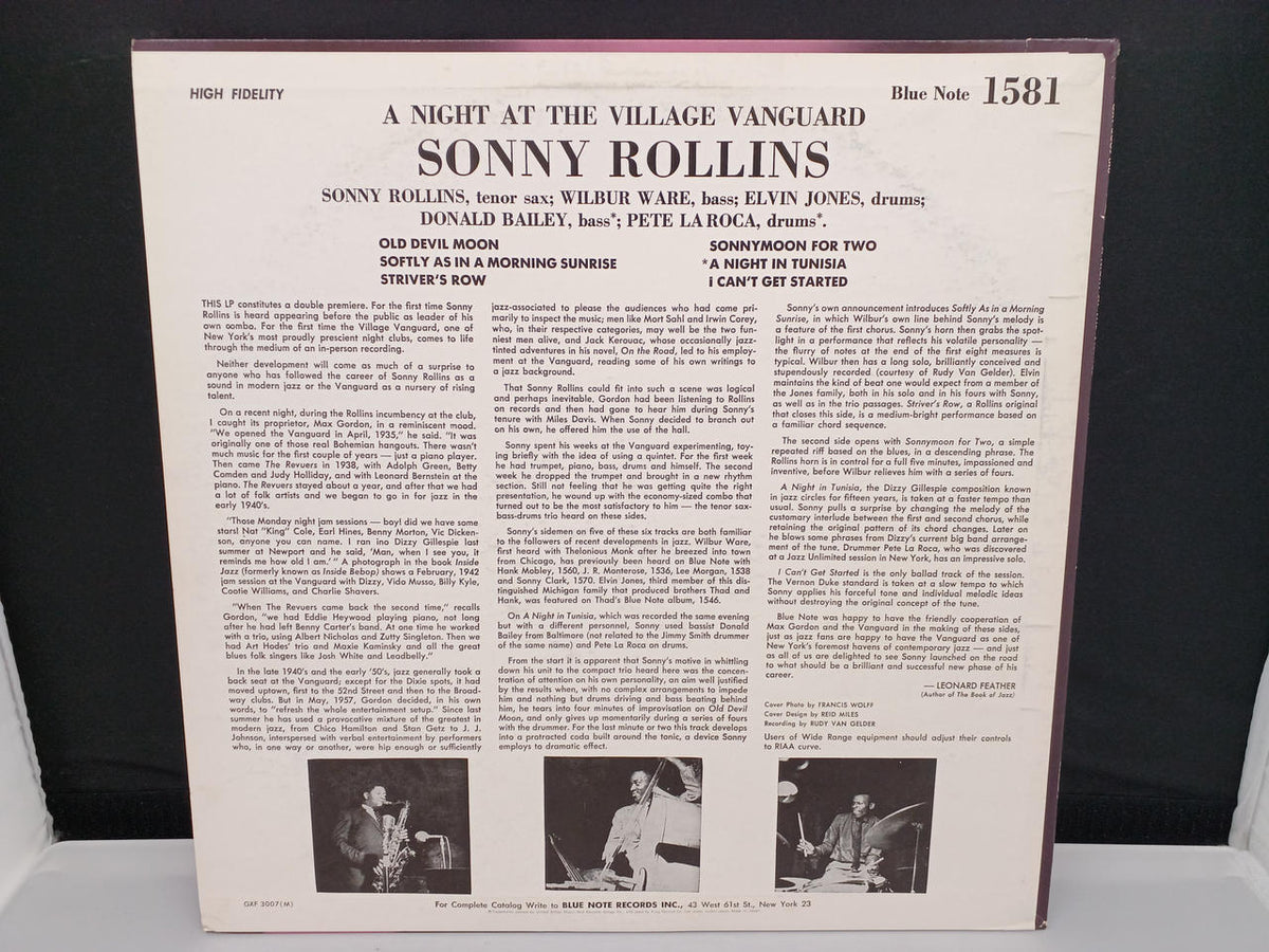 KING RECORD Night at Village Vanguard / Sonny Rollins GXF3007