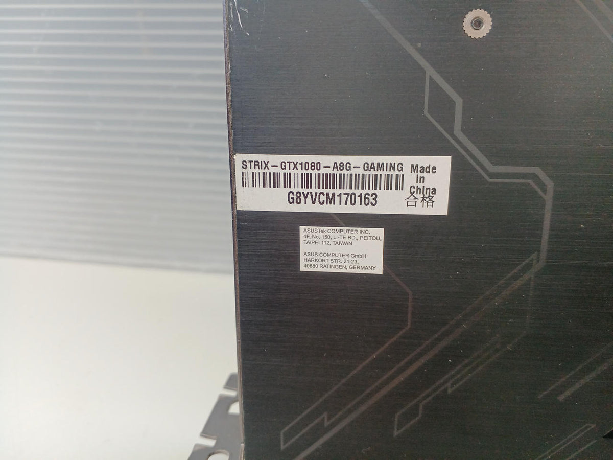 ROG Graphics Board: STRIX-GTX1080-A8G
