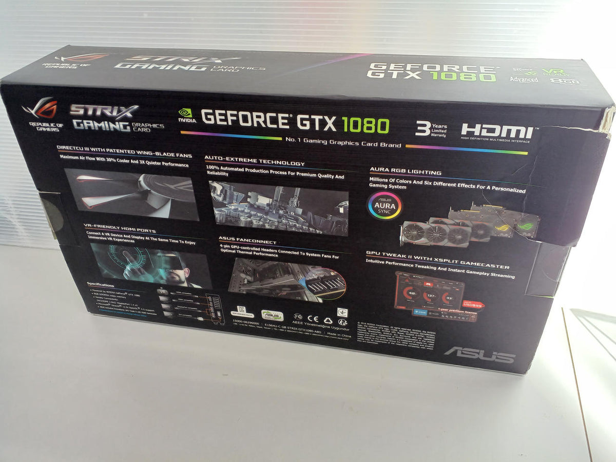 ROG Graphics Board: STRIX-GTX1080-A8G