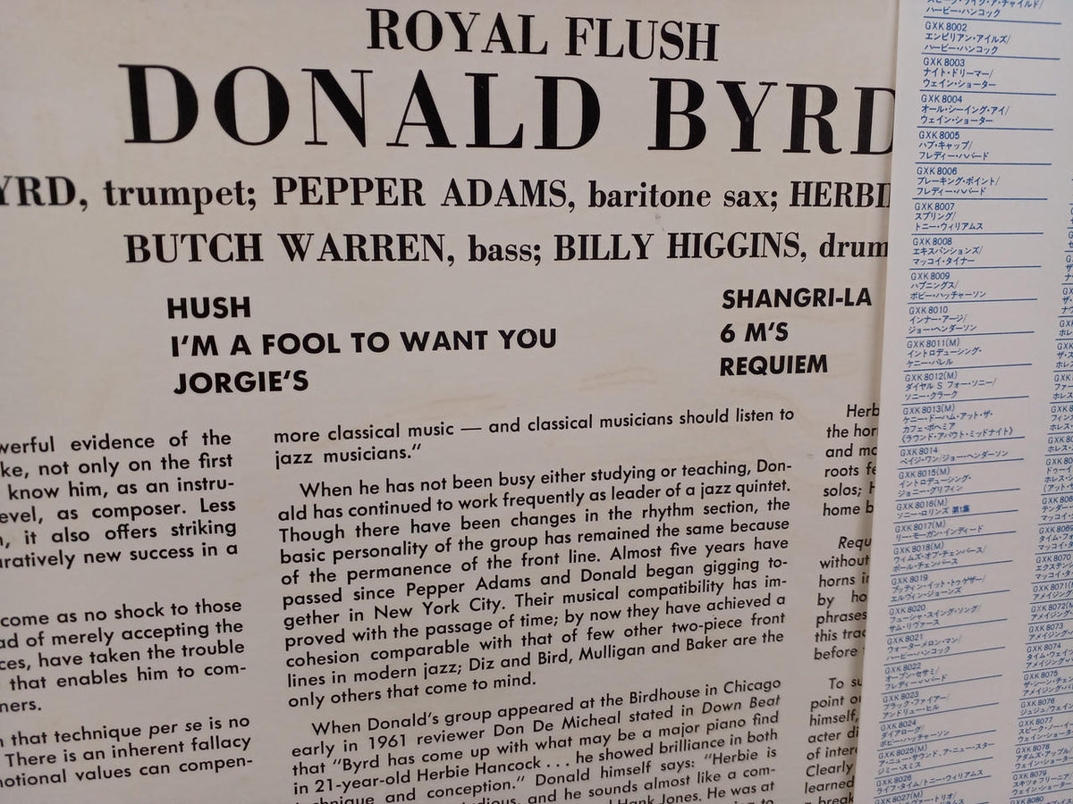 KING RECORD Donald Byrd / Royal Flash GXK8127