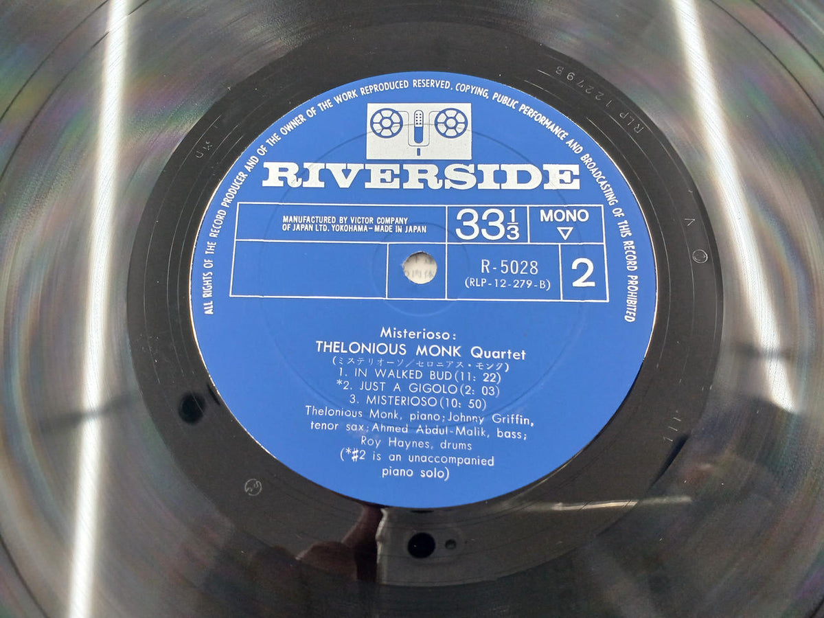 RIVER SIDE Western Music THELONIOUS MONK QUARTET