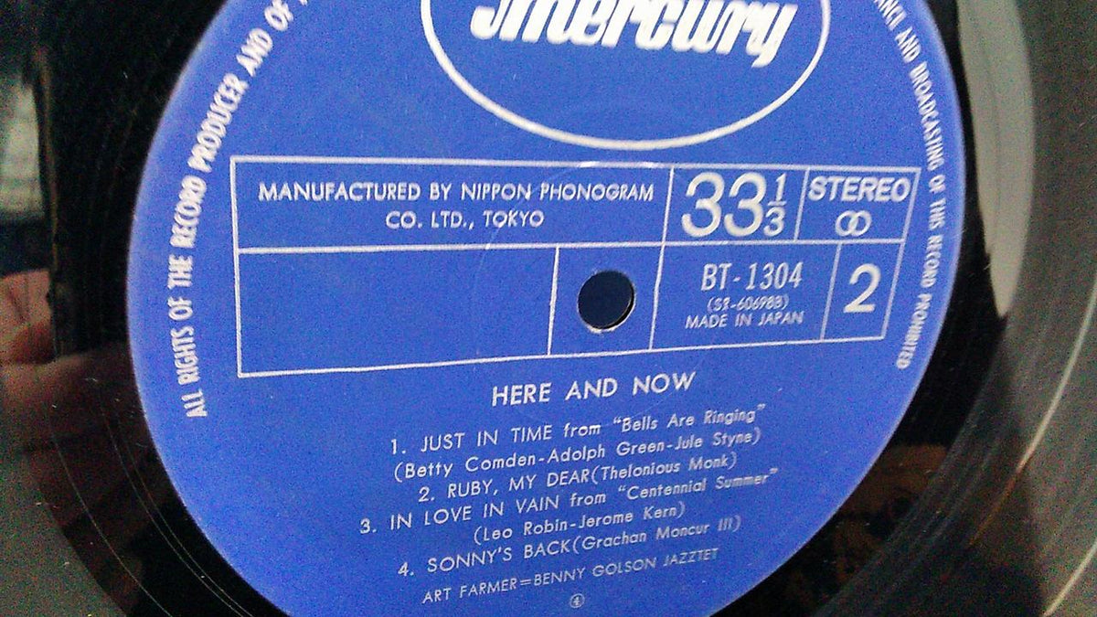 Mercury Records ART FARMER BENNY GOLSON /HERE BT-1304