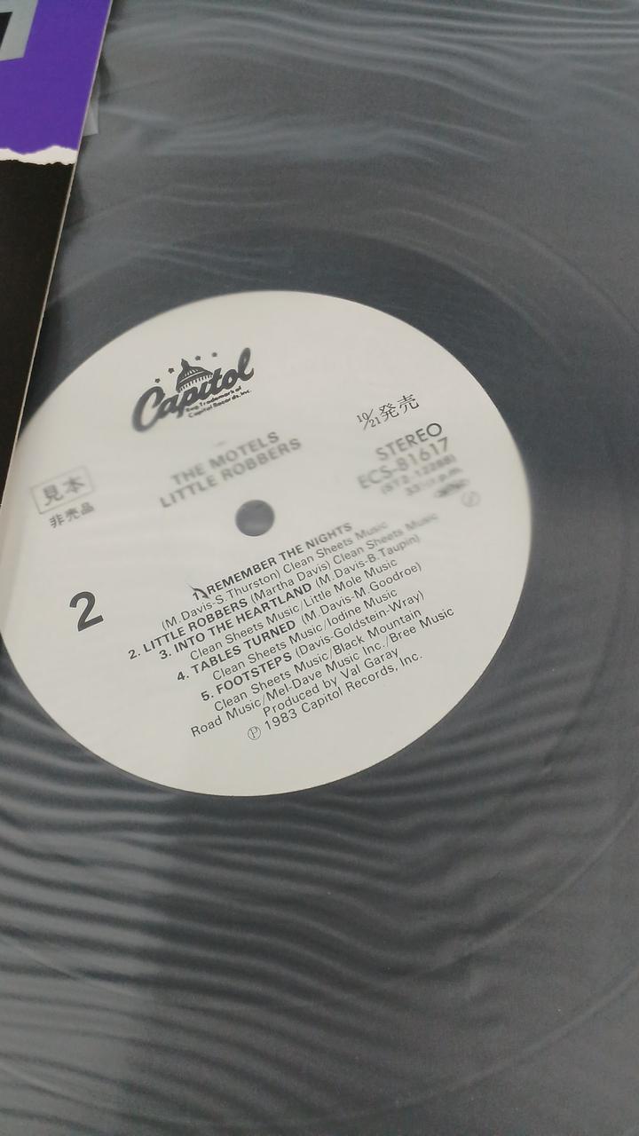 Toshiba Sample Item Unused Record THE MOTELS