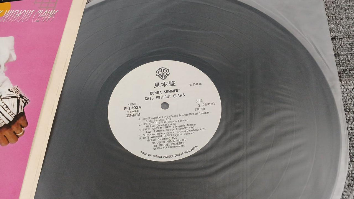 Warner Pioneer Sample Disc Unused Record Donna Summer Cats Without Out
