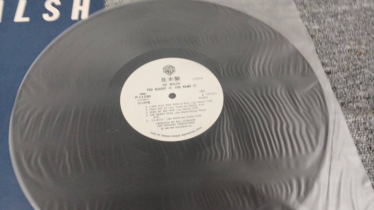 Warner Pioneer Sample Disc Unused Record Joe Walsh Liberty Bell