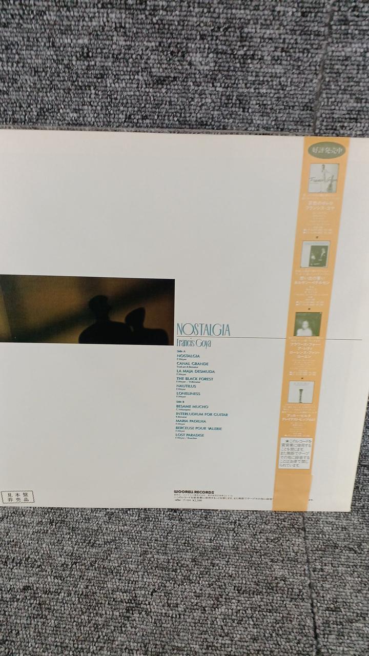 Urel Records Sample Disc Unused Record Francis Goya Nostalgia