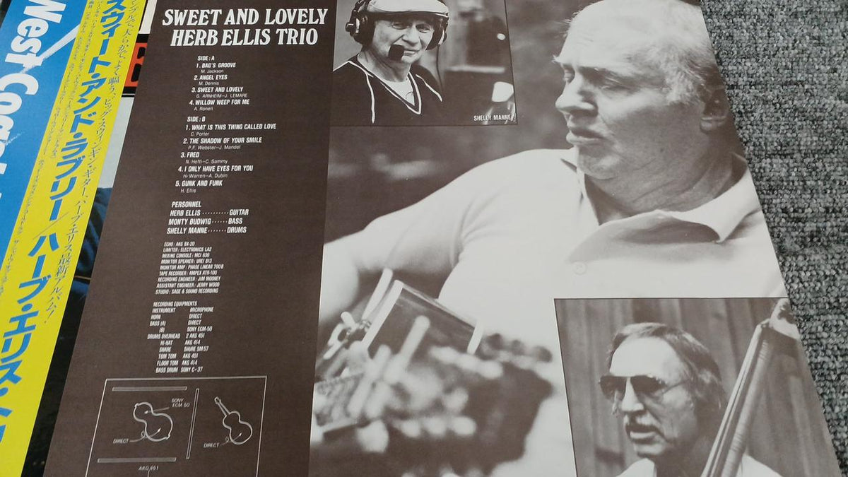 Atlas Records Sample Disc Unused Record Herb Ellis Trio Sweet and Lovely