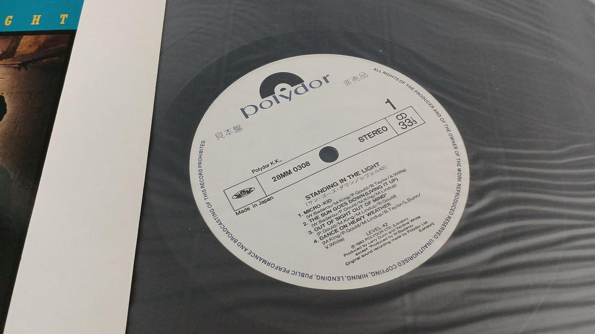 Polydor Sample Disc Unused Record Level 42 Sun Goes Down