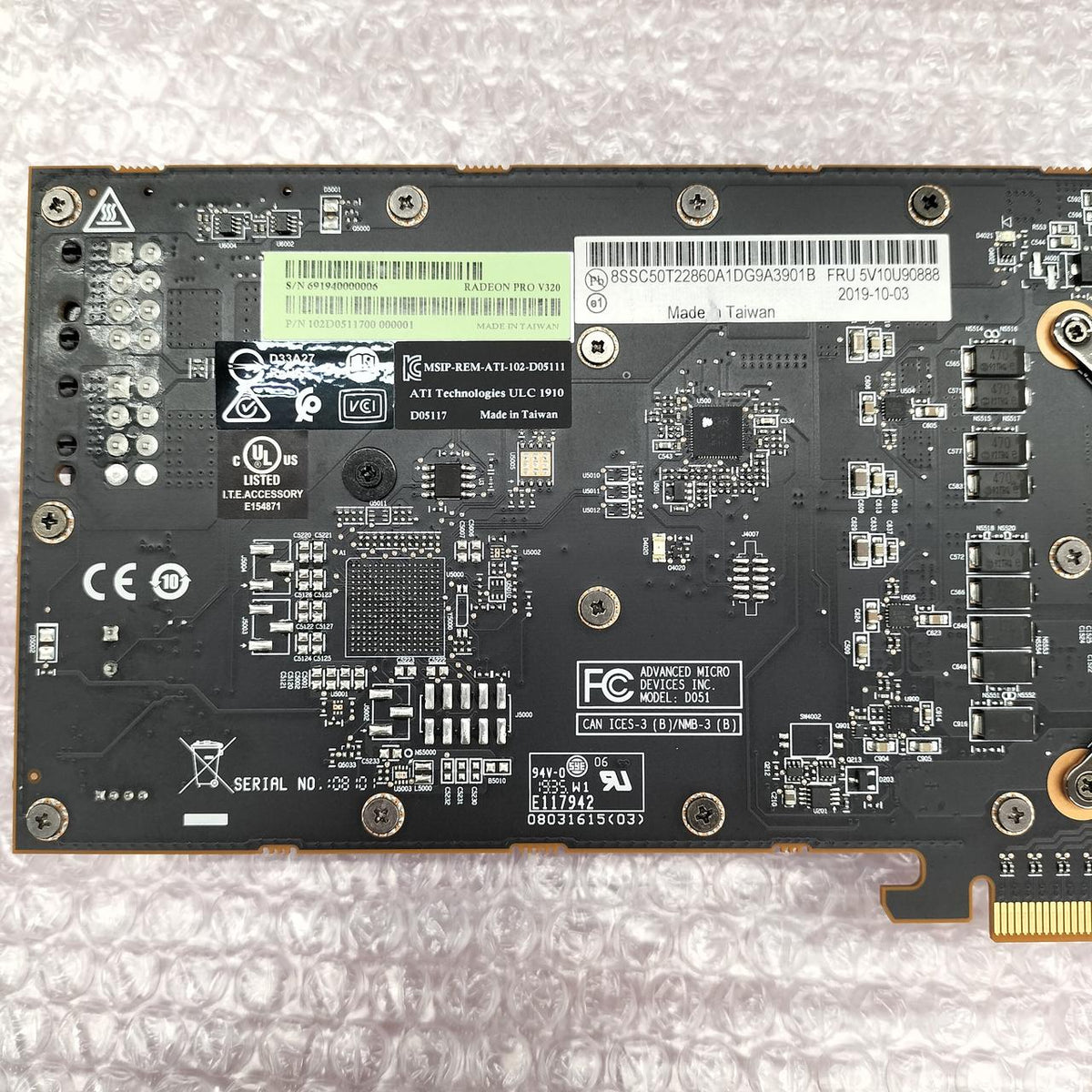 AMD Graphics Card: RADEON PRO V320