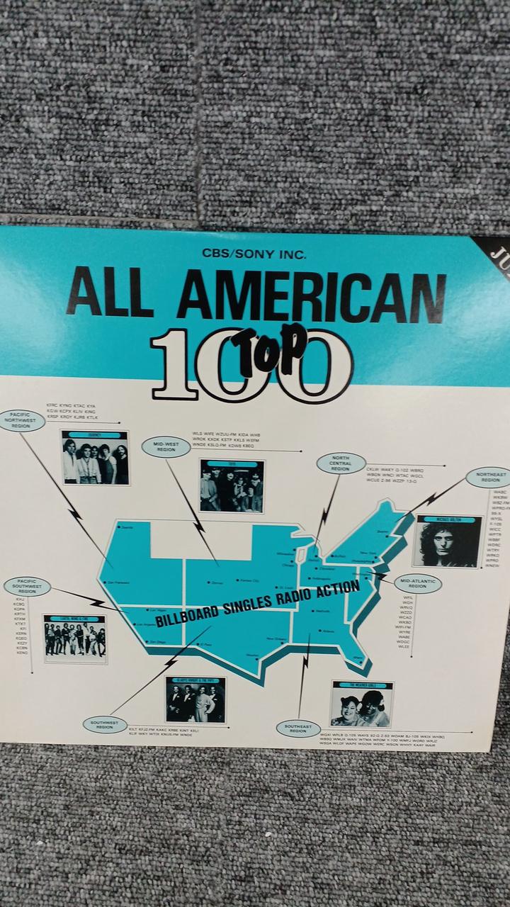 CBS Sony Sample Disc Unused Record ALL AMERICAN TOP 100