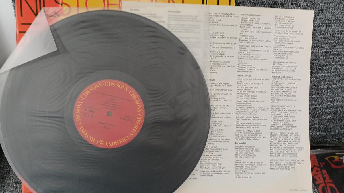 CBS Sony Sample Disc Unused Record Nils Lofgren Flip