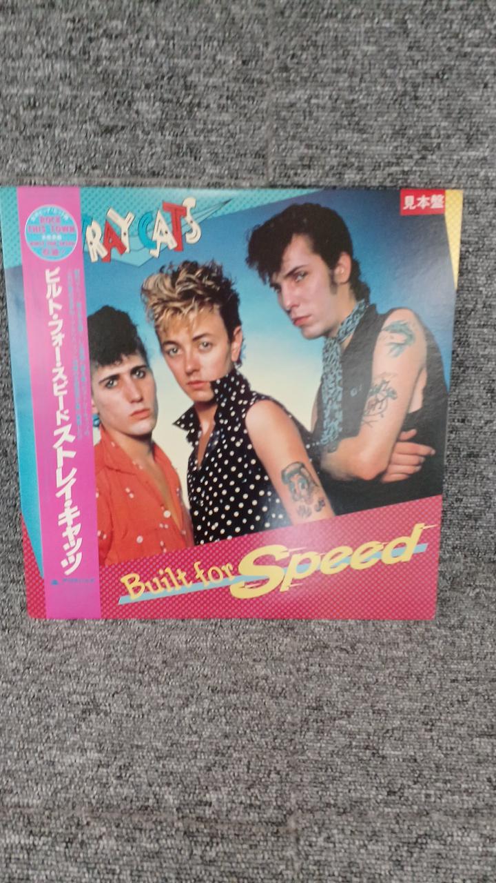 Arista Records Sample Disc Unused Record Stray Cats Built for Speed