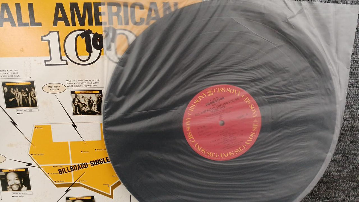 CBS Sony Sample Disc Unused Record ALL AMERICAN TOP100