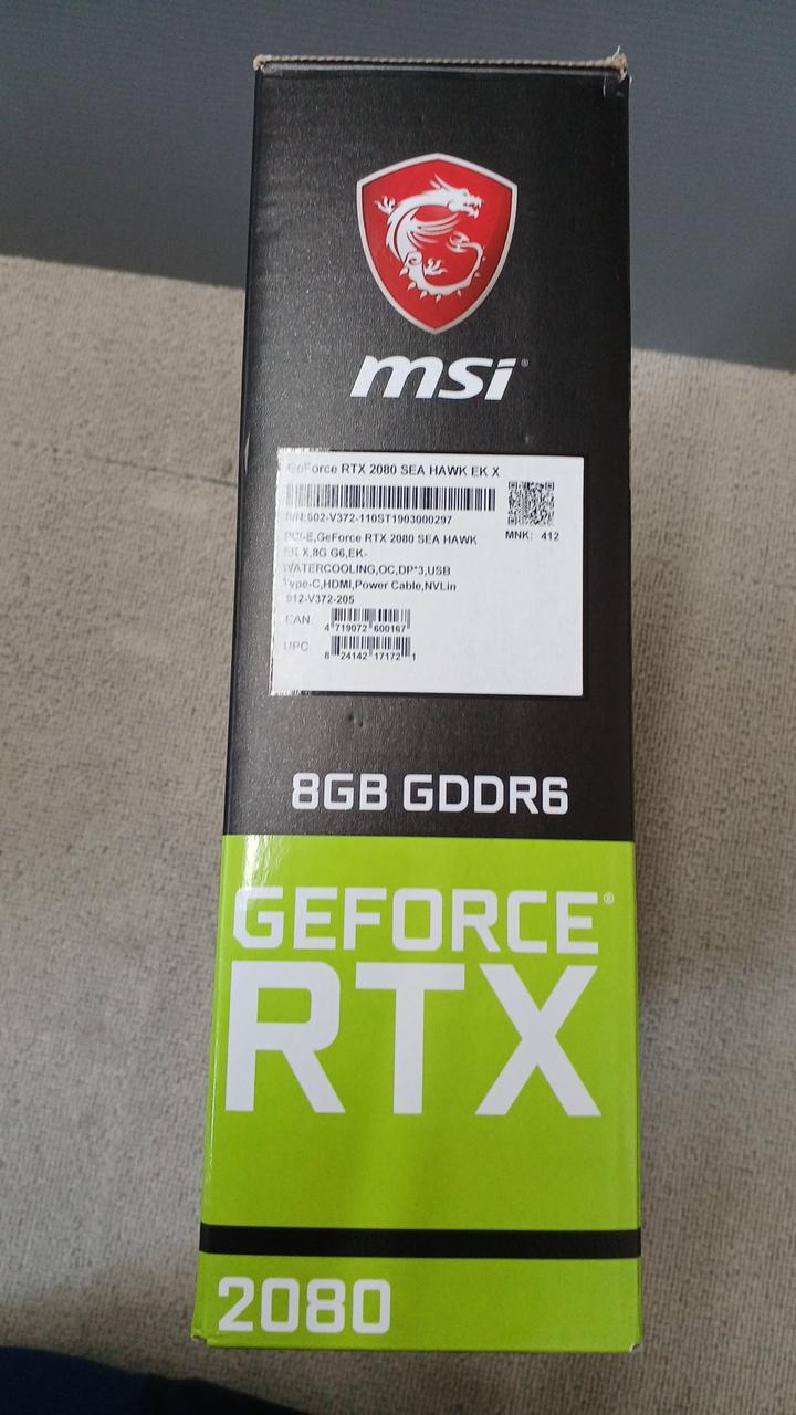 MSI Graphics Board RTX2080