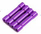 Wrap-Up Next 740-FD Round shape aluminum post set 30mm (purple) - BanzaiHobby