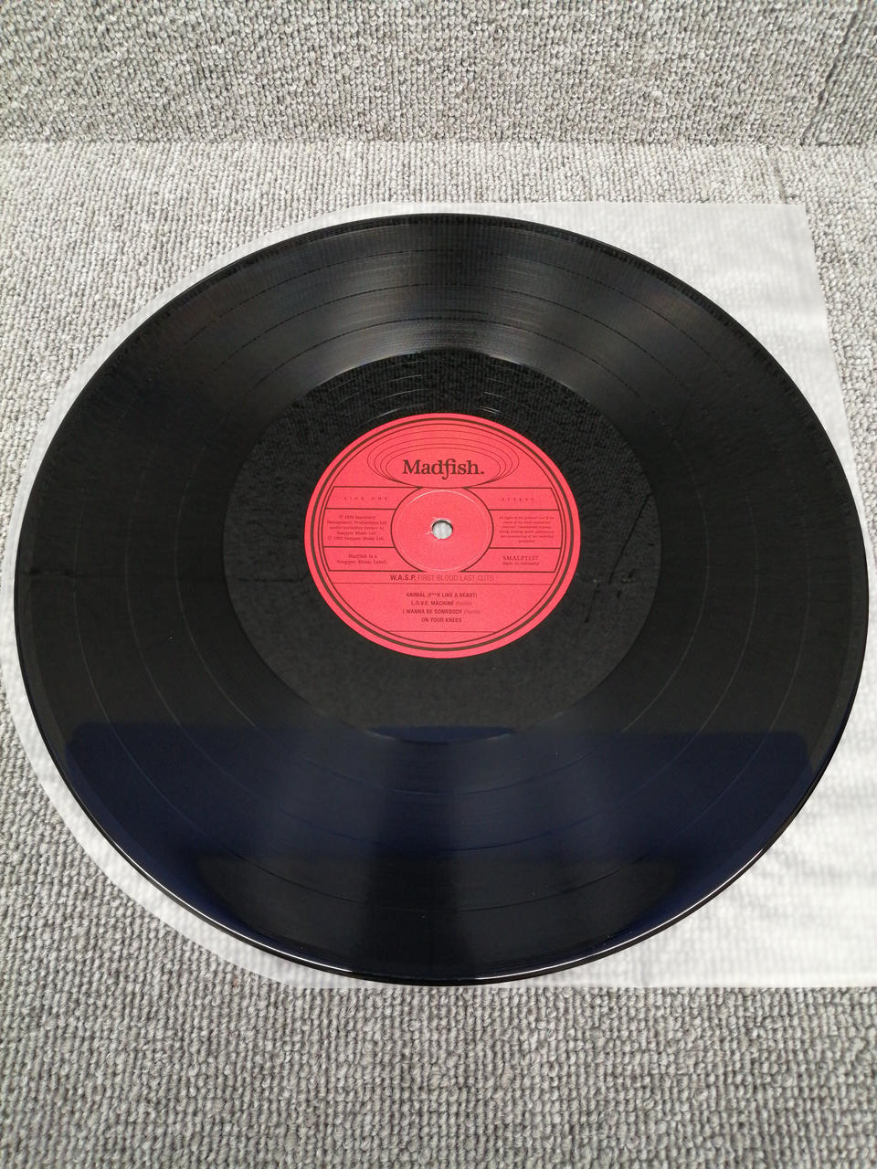 MADFISH Analog record W.A.S.P. / FIRST BLOOD LAST CU