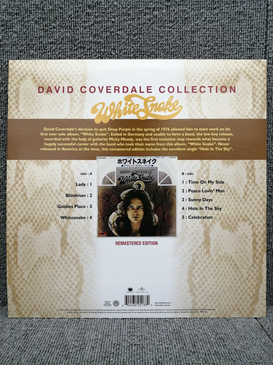EAGLE RECORDS Vinyl Record DAVID COVERDALE/WHITE SNAKE