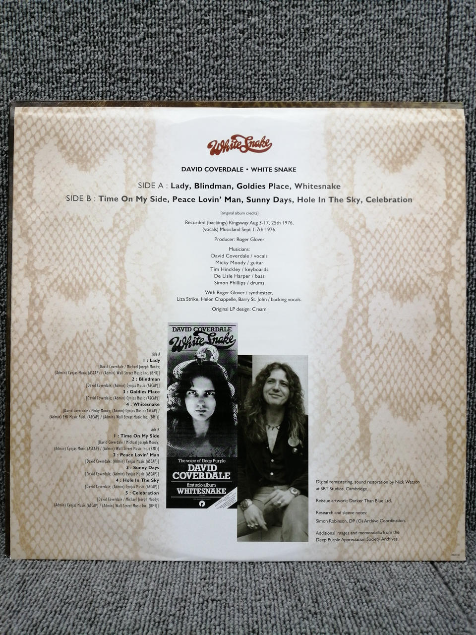 EAGLE RECORDS Vinyl Record DAVID COVERDALE/WHITE SNAKE