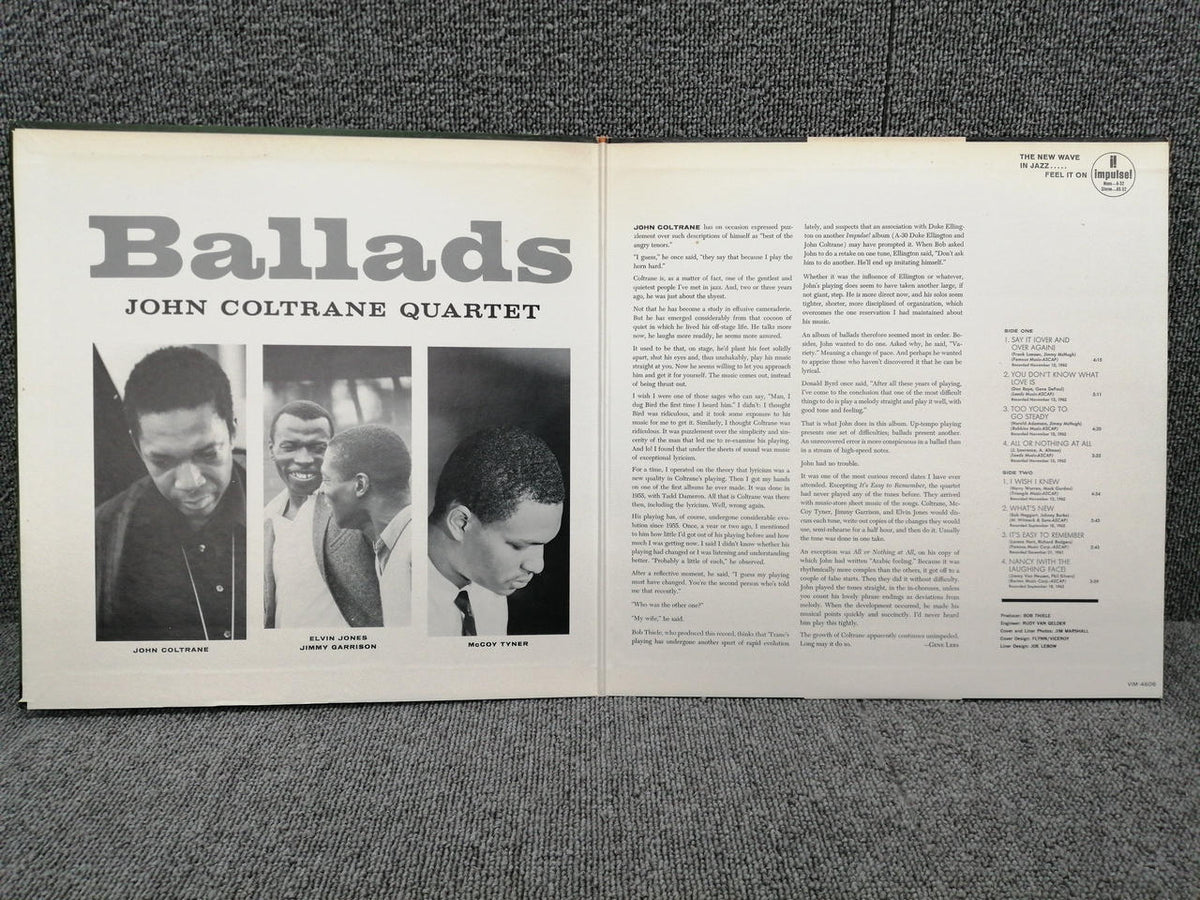 IMPULSE Vinyl Record JOHN COLTRANE QUARTET/BALLA
