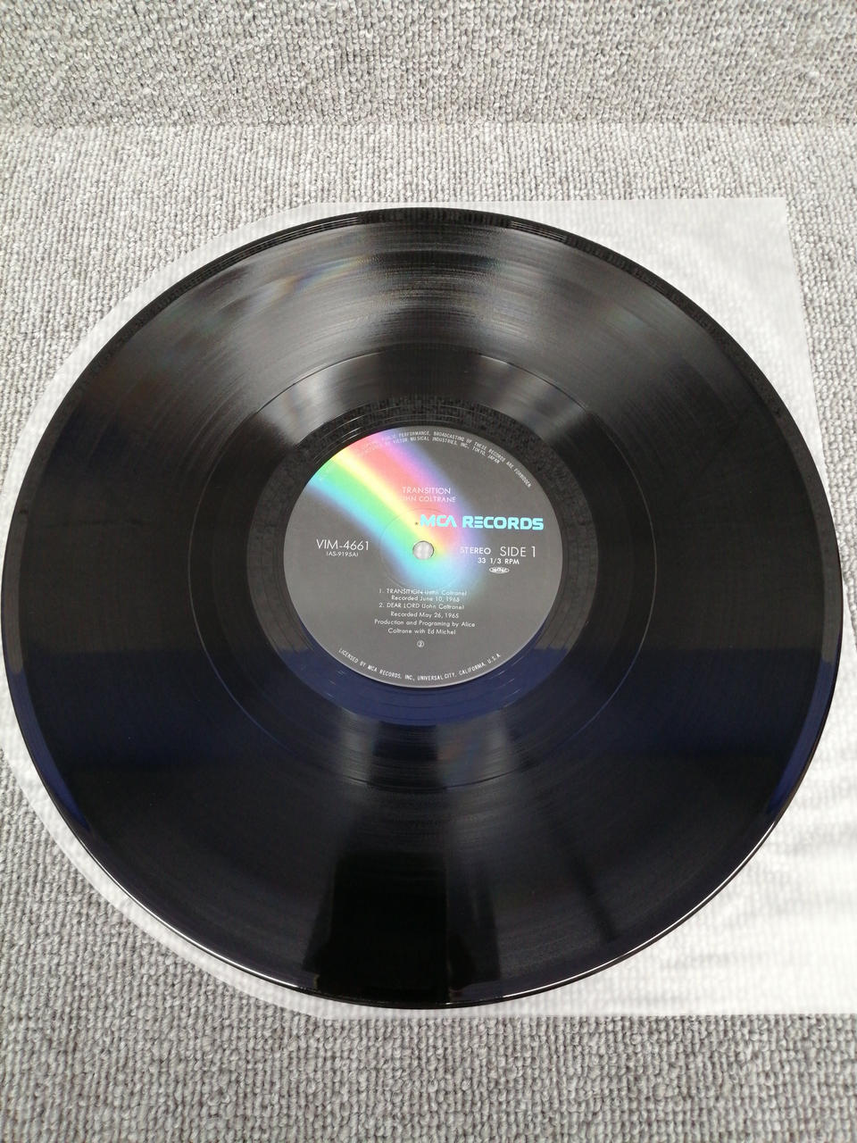 MCA Analog Record JOHN COLTRANE/TRANSITION