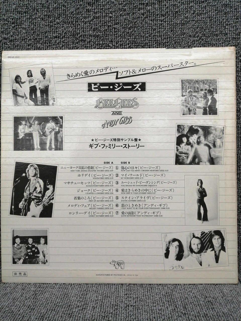 RSO Analog Record BEEGEES/GIBB FAMILY STORY