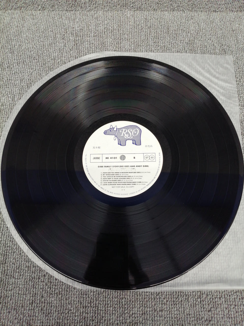 RSO Analog Record BEEGEES/GIBB FAMILY STORY