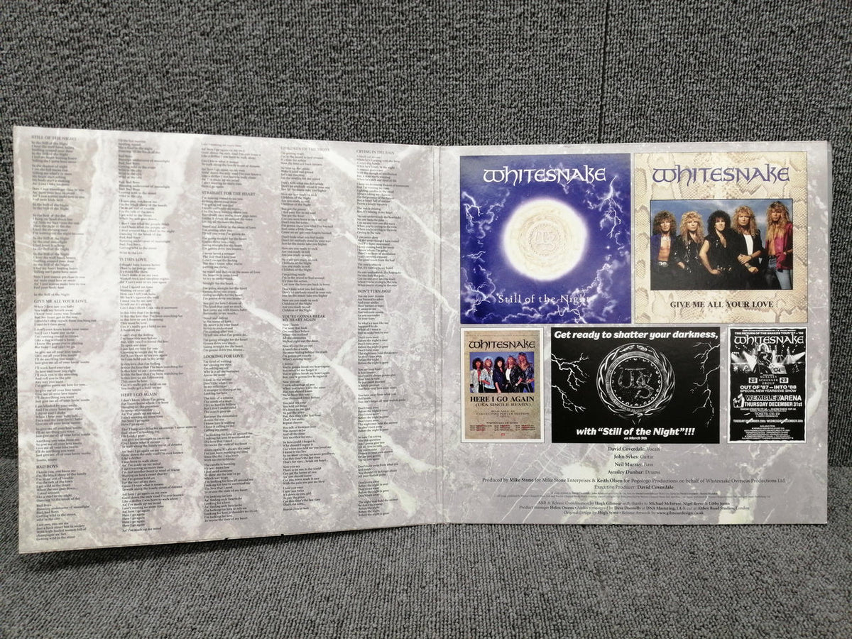 PARLOPHONE Vinyl Record WHITESNAKE/1987