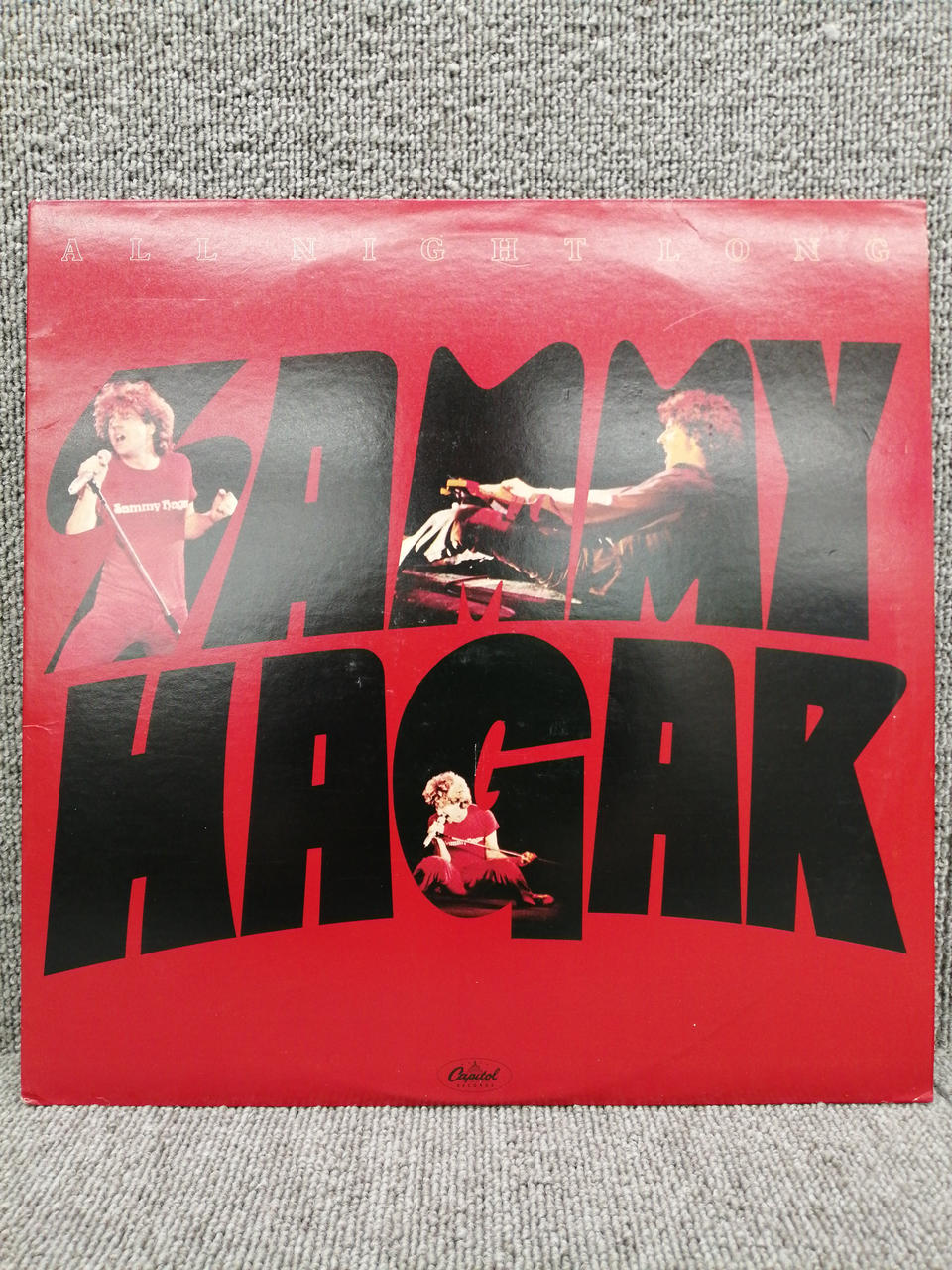 CAPITOL RECORDS Analog Record SAMMY HAGAR/ALL NIGHT LONG