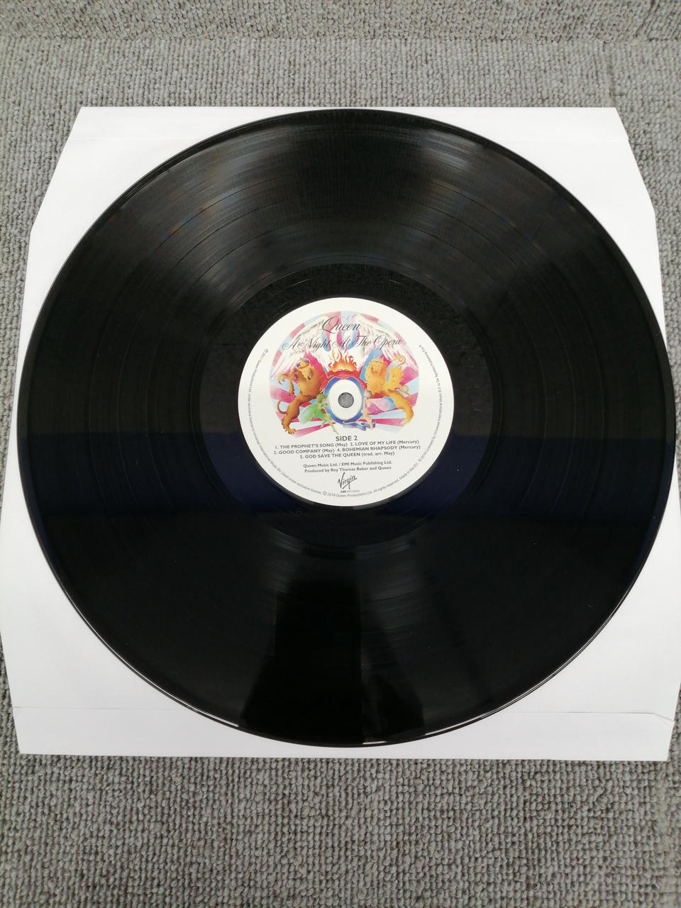 VIRGIN EMI RECORDS Analog Record QUEEN/A NIGHT AT THE OPERA