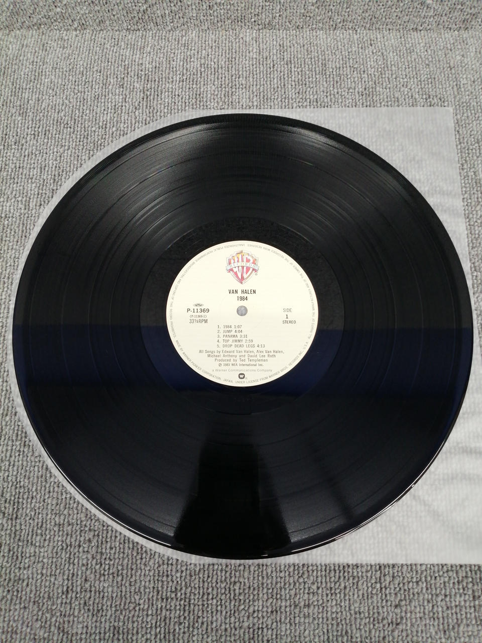 WARNER BROS. RECORDS Vinyl Record VAN HALEN/1984