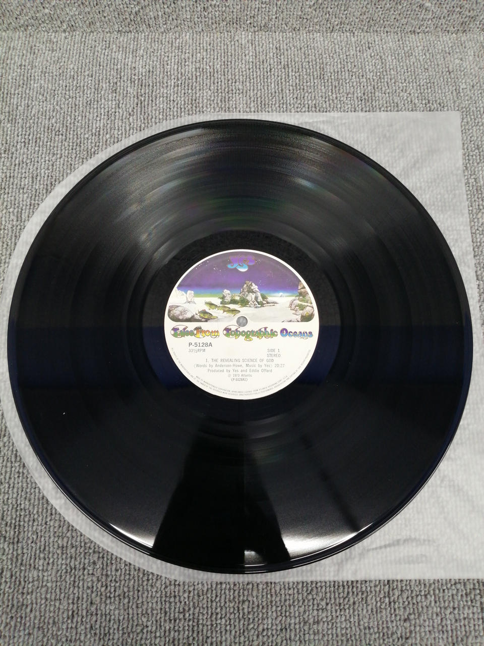 ATLANTIC Analog record YES/TALES FROM TOPOGRAPHIC O