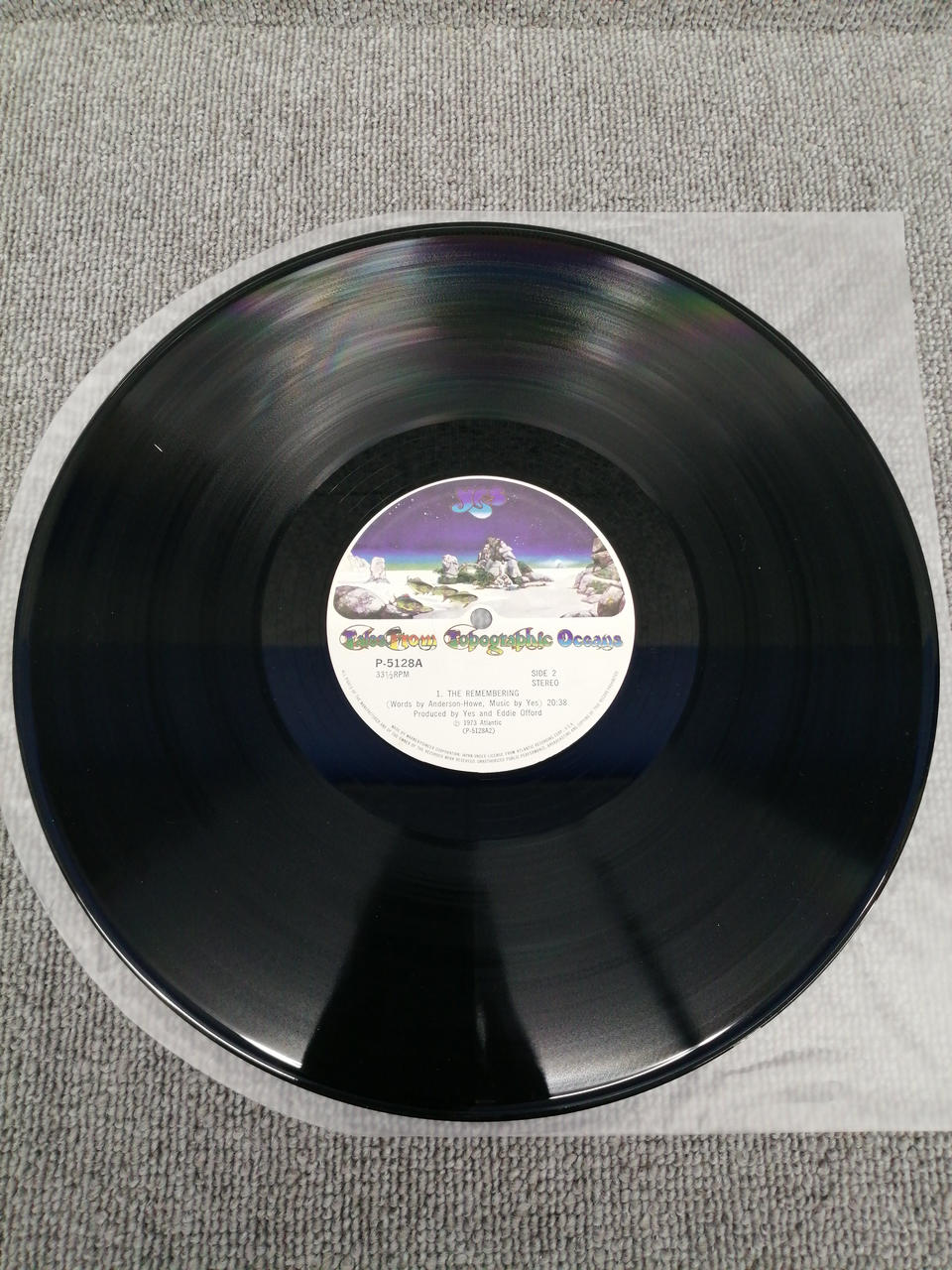 ATLANTIC Analog record YES/TALES FROM TOPOGRAPHIC O